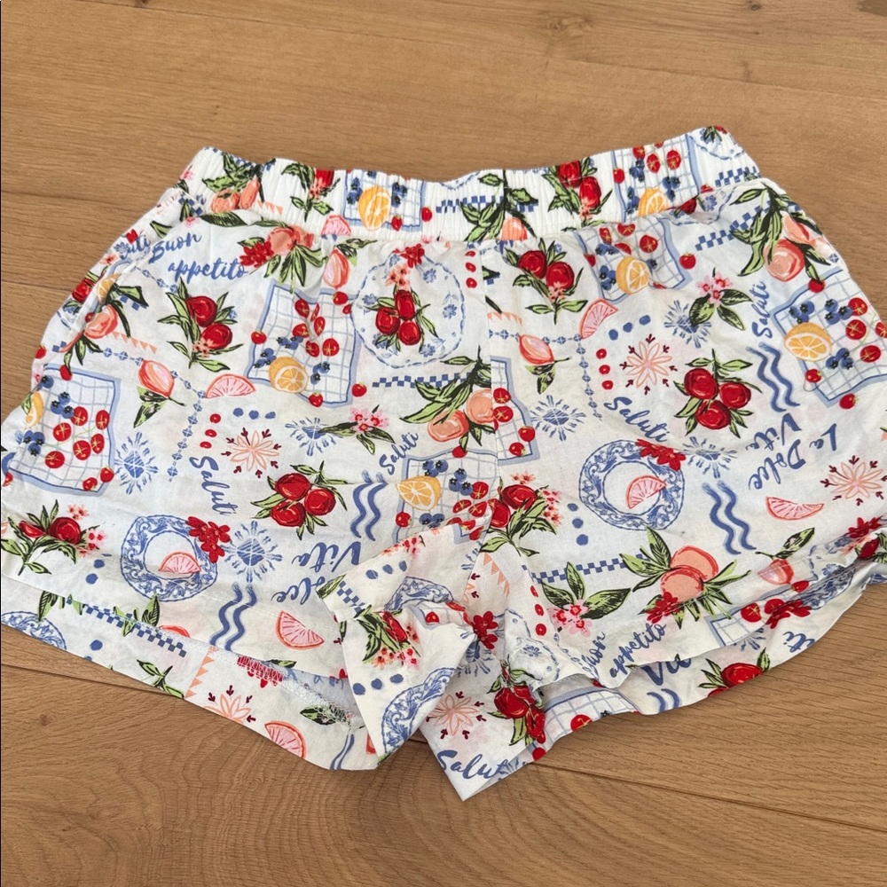 Floral Print Women's Pajama Shorts